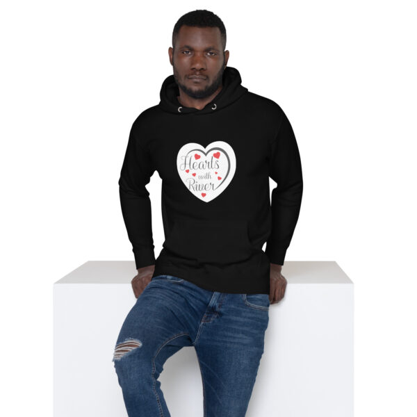 Hearts With River Logo - Unisex Hoodie