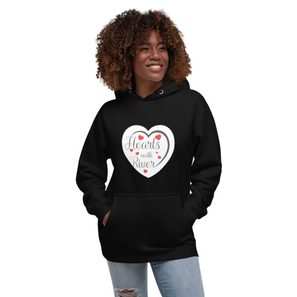 Hearts With River Logo - Unisex Hoodie