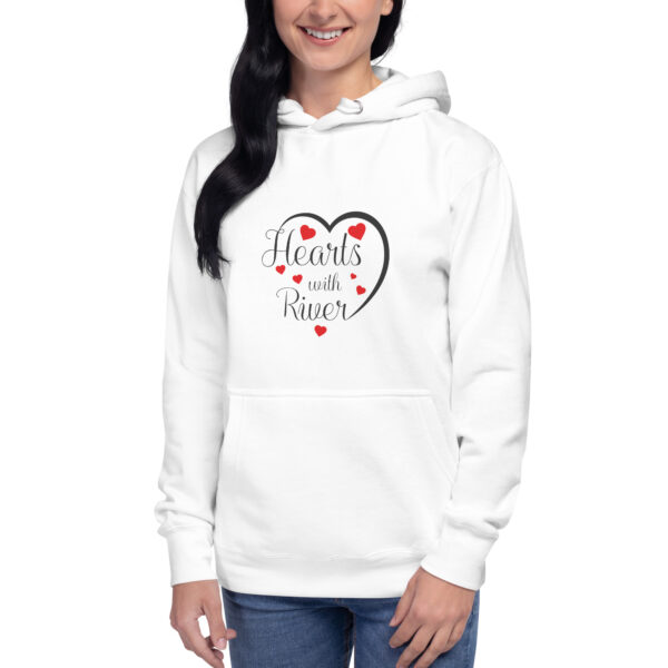 Hearts With River Logo - Unisex Hoodie