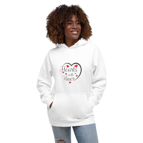 Hearts With River Logo - Unisex Hoodie