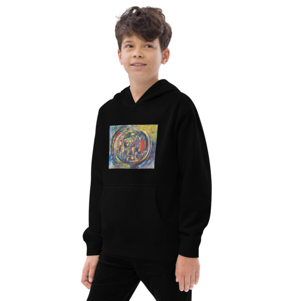 kids-fleece-hoodie-black-left-front-696a627131590.jpg Rebirth - Kids fleece hoodie