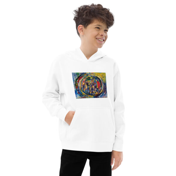 kids-fleece-hoodie-white-front-2-696a627130751.jpg Rebirth - Kids fleece hoodie