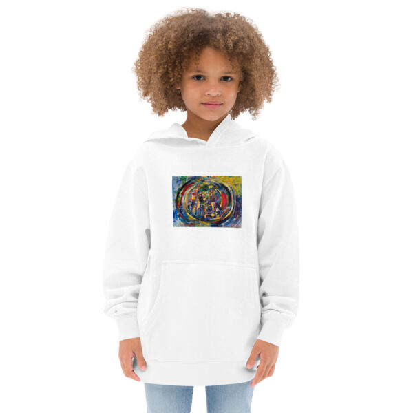 kids-fleece-hoodie-white-front-696a627131631.jpg Rebirth - Kids fleece hoodie