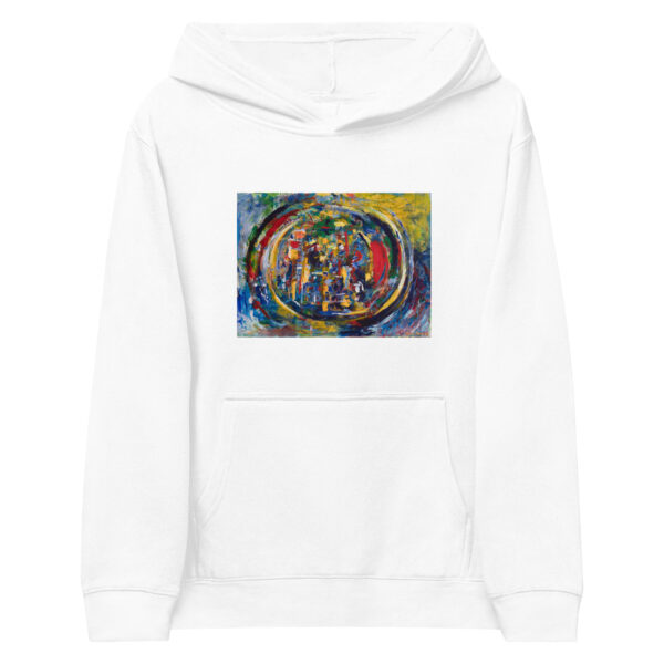 kids-fleece-hoodie-white-front-696a627131909.jpg Rebirth - Kids fleece hoodie