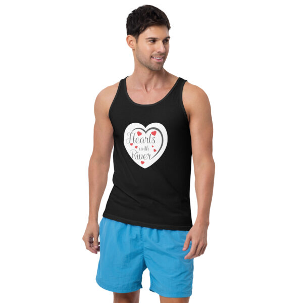 mens-staple-tank-top-black-front-6966b850316a5.jpg Hearts With River Logo - Men's Tank Top