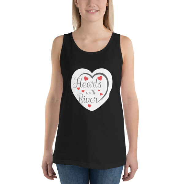 mens-staple-tank-top-black-front-6966b8503186e.jpg Hearts With River Logo - Men's Tank Top
