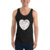 mens-staple-tank-top-black-front-6966b8503192a.jpg Hearts With River Logo - Men's Tank Top