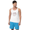 mens-staple-tank-top-white-front-6966b850319e3.jpg Hearts With River Logo - Men's Tank Top