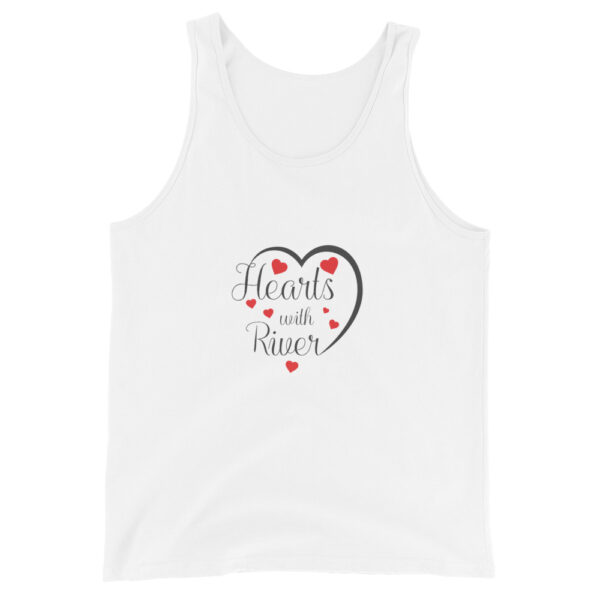mens-staple-tank-top-white-front-6966b8503224d.jpg Hearts With River Logo - Men's Tank Top