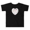 toddler-staple-tee-black-front-696975ca816d0.jpg Hearts With River Logo - Toddler Short Sleeve Tee