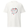 unisex-classic-tee-white-front-6966c3ae50cdf.jpg Hearts With River Logo - Unisex Classic T-shirt