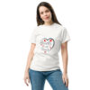 unisex-classic-tee-white-front-6966c3ae57f37.jpg Hearts With River Logo - Unisex Classic T-shirt