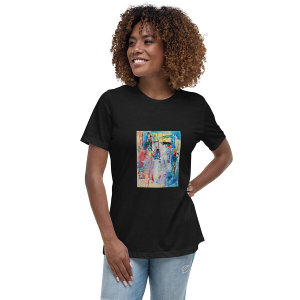 womens-relaxed-t-shirt-black-front-6966a476675fe.jpg My Story - Women's Relaxed T-Shirt