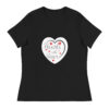 womens-relaxed-t-shirt-black-front-6966afdf06a8a.jpg Hearts With River Logo - Women's Relaxed T-Shirt