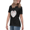 womens-relaxed-t-shirt-black-left-front-6966afdf03db0.jpg Hearts With River Logo - Women's Relaxed T-Shirt