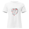 womens-relaxed-t-shirt-white-front-6966afdf04416.jpg Hearts With River Logo - Women's Relaxed T-Shirt