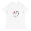 womens-relaxed-t-shirt-white-front-6966afdf0740e.jpg Hearts With River Logo - Women's Relaxed T-Shirt