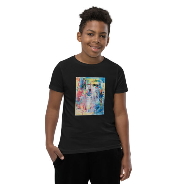 youth-staple-tee-black-front-696a5a3f4bbd7.jpg My Story - Youth Short Sleeve T-Shirt