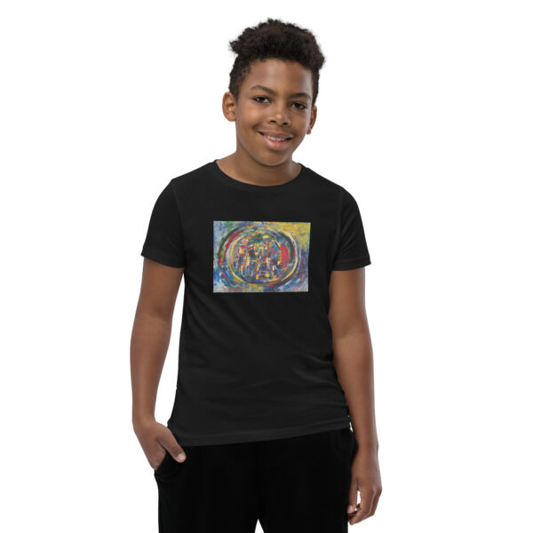 youth-staple-tee-black-front-696a6131d2300.jpg Rebirth - Youth Short Sleeve T-Shirt