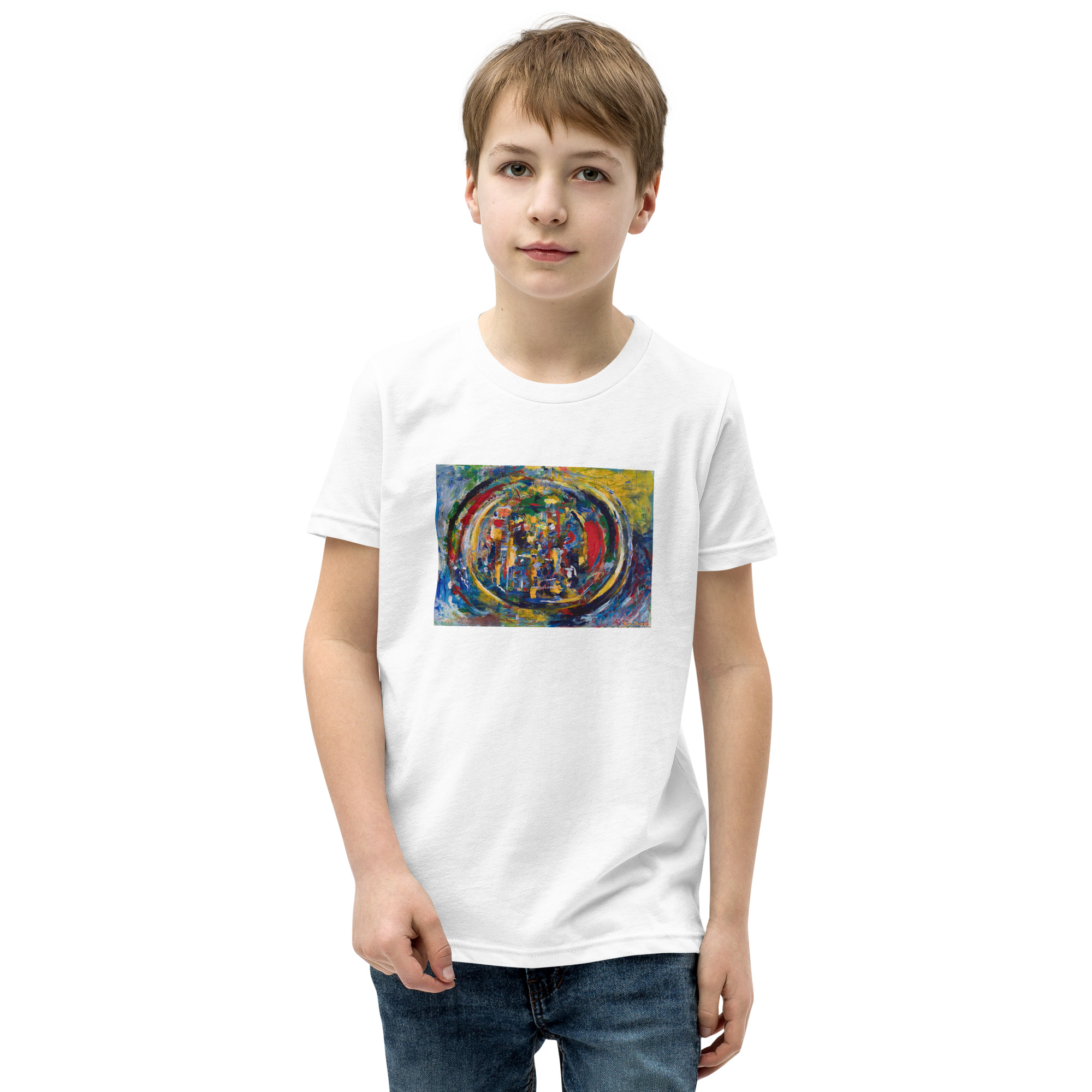 youth-staple-tee-white-front-696a6131d06b2.jpg Rebirth - Youth Short Sleeve T-Shirt