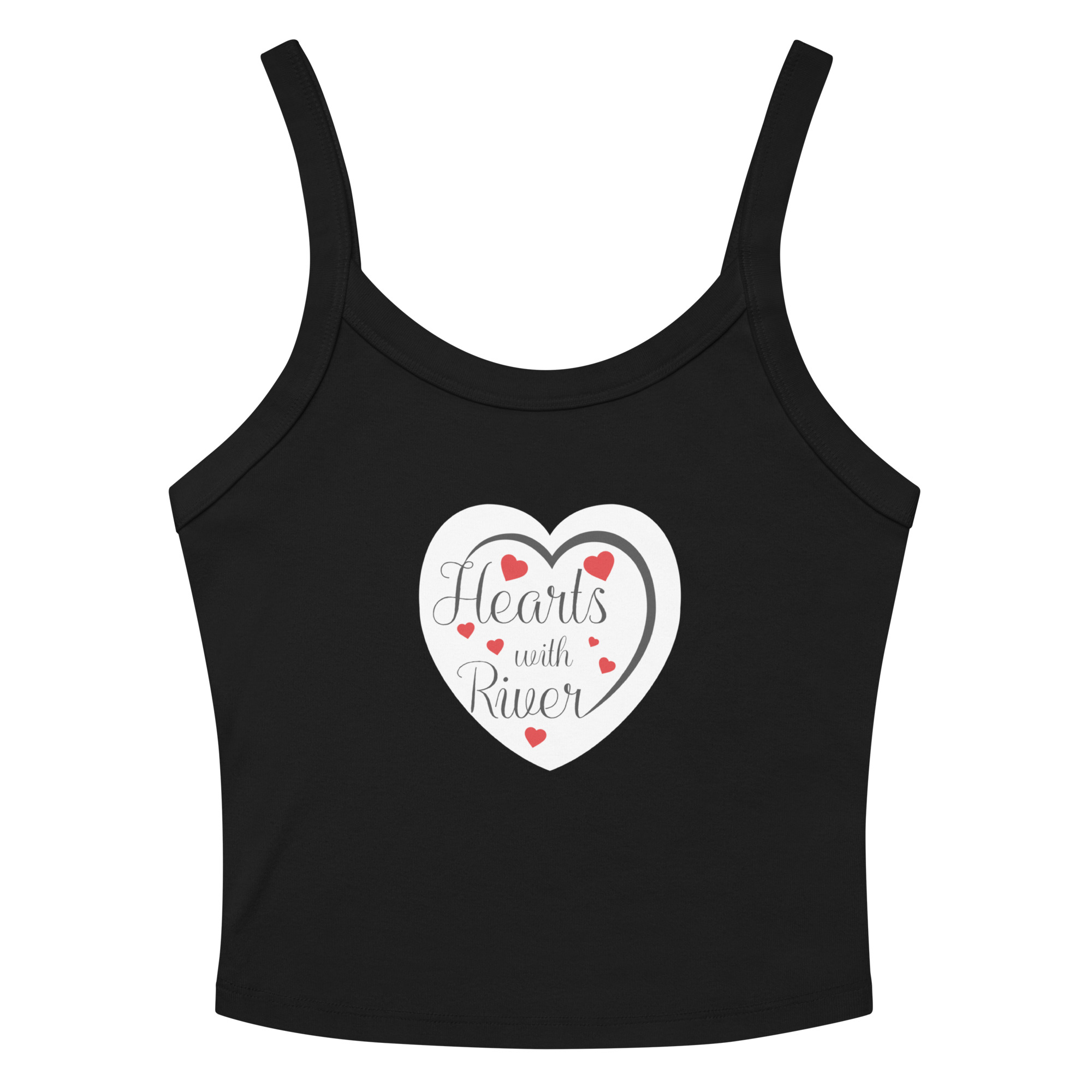 Hearts With River Logo - Women’s micro-rib tank top